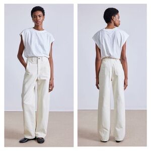 Apiece Apart meridian jean in ecru (27)